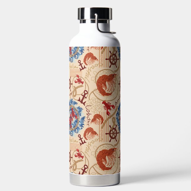 Crustacean core design water bottle (Left)