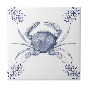 Crustaceans Ceramics ~ Pacific Ocean Common Crab Tile