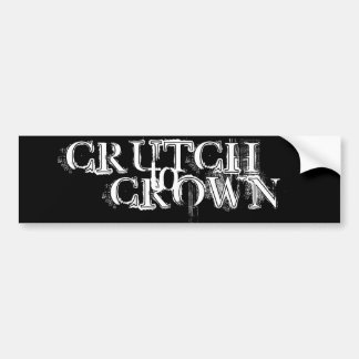 CRUTCH, red - Customised Bumper Sticker