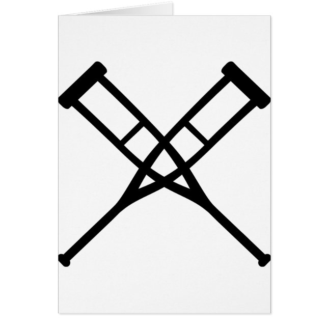 crutches crossed (Front)