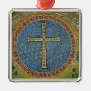 Crux gemmata metal tree decoration