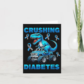Cruype 1 Diabetes Awareness T1d Dinosaur Monster T Card