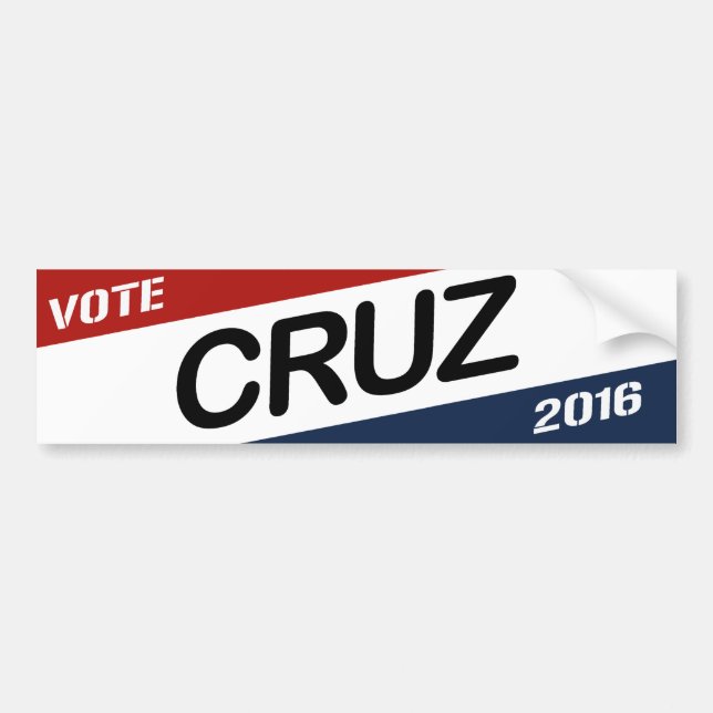 Cruz 2016 Diagonal Campaign Bumper Sticker -.png (Front)