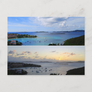 Cruz Bay Collage, St. John, U.S.V.I. Postcard
