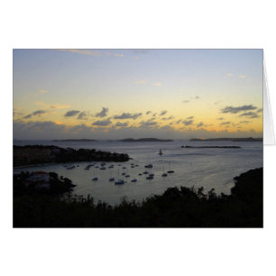 Cruz Bay Sunset Panorama, St. John, U.S.V.I.
