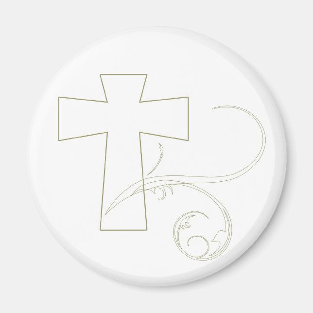 Cruz dorada magnet (Front)