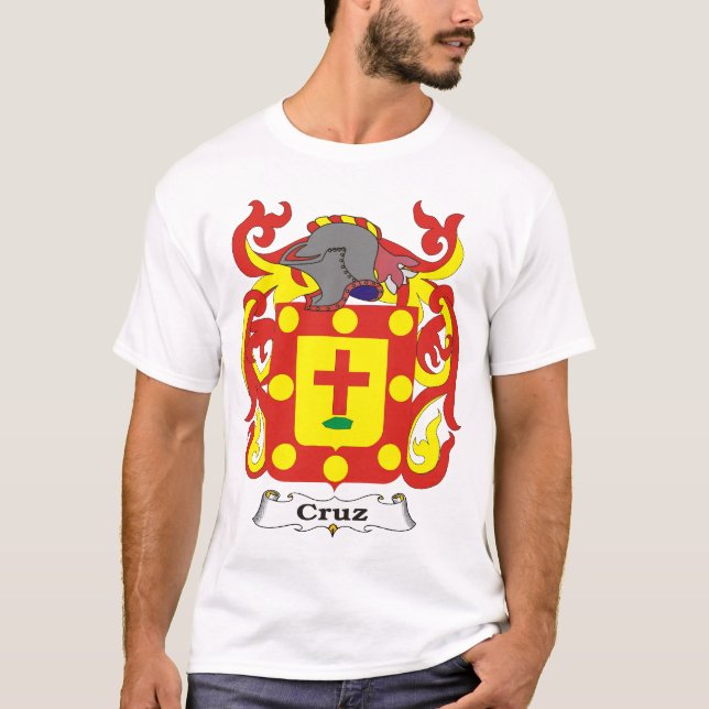 Cruz Family Coat of Arms T-shirt (Front)