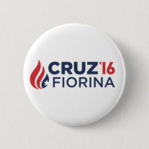 Cruz Fiorina '16 Logo 6 Cm Round Badge