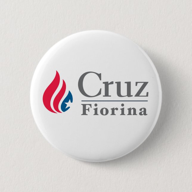 Cruz/Fiorina 2016 button (Front)