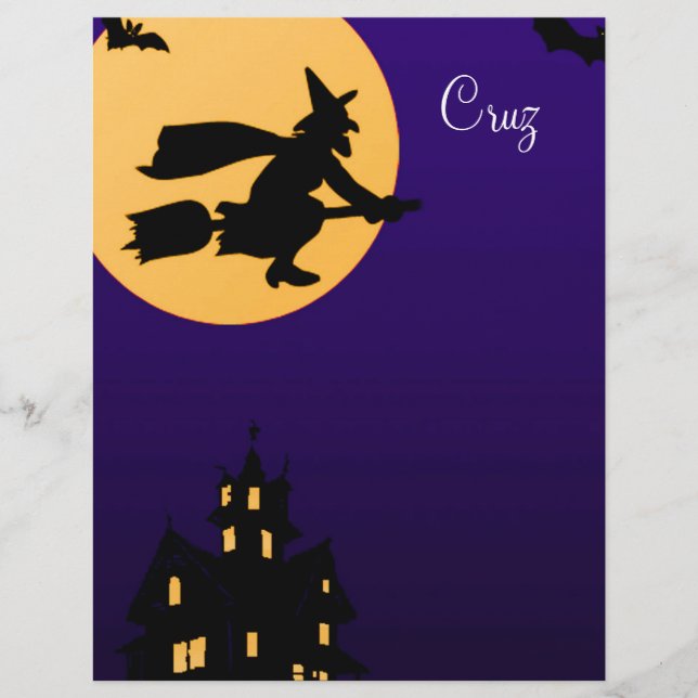 Cruz Halloween Letterhead (Front)