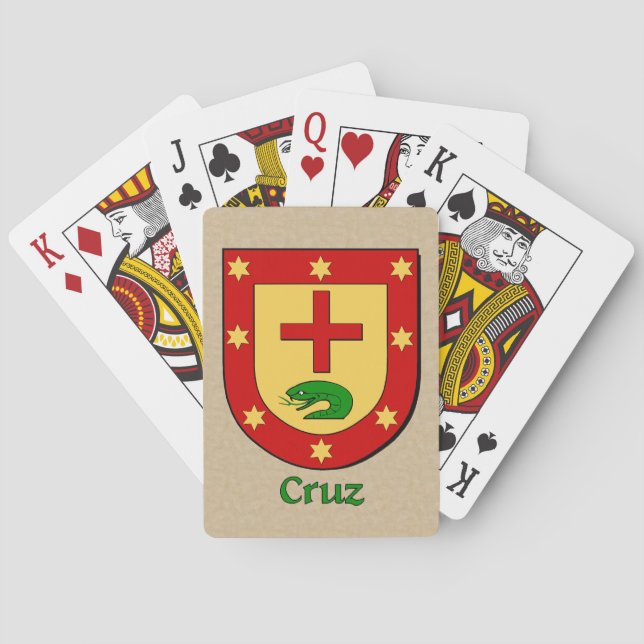 Cruz Heraldic Shield Playing Cards (Back)