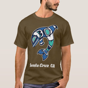 Cruz Santa CA Native American Tribal Orca Killer W T-Shirt