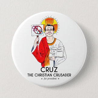 Cruz the Christian Crusader 7.5 Cm Round Badge