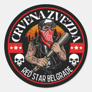 Crvena Zvezda Red Star Belgrade Fan  Classic Round Sticker