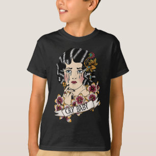 Cry Baby American Traditional, Old School Lady Tat T-Shirt