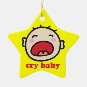 Cry Baby Ceramic Tree Decoration