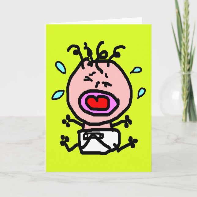 Cry baby cute crying babies expecting pregnant announcement (Front)