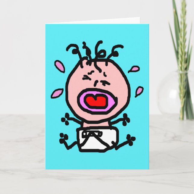 Cry baby cute crying babies expecting pregnant announcement (Front)