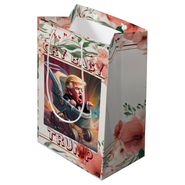 Cry Baby Trump Gift Bag (Back Angled)