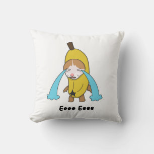 Cry Banana Sad Crying Cat Meme Eee Eee Shirt Cushion