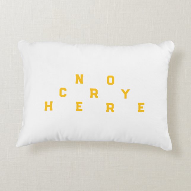 cry decorative cushion (Back)