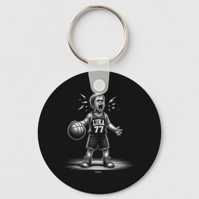 Cry Luka By Complaining And Yelling At The Referee Key Ring (Front)