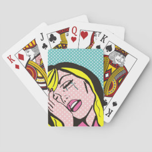 Cry Me a River Pop Art Playing Cards