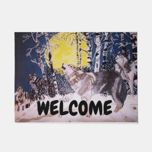 CRY OF THE WOLF doormat