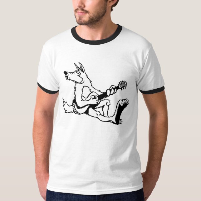 Cry Wolf Band Shirt b/w (Front)