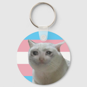 Crybaby Trans Pride Key Ring