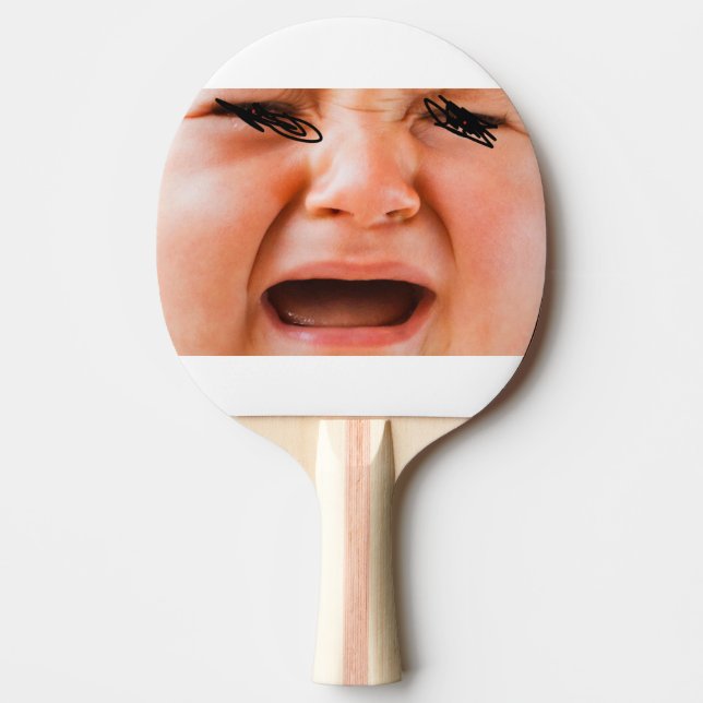Crying baby bat. ping pong paddle (Front)