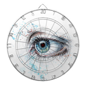 Crying Blue Eye (Sadness, Sympathy and Depression) Dartboard