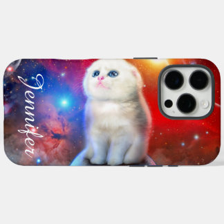 Crying cat in space iPhone 16 pro max case