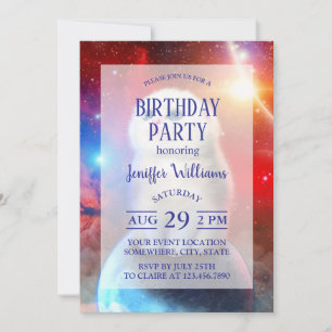 Crying cat in space                                invitation