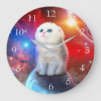Crying cat in space