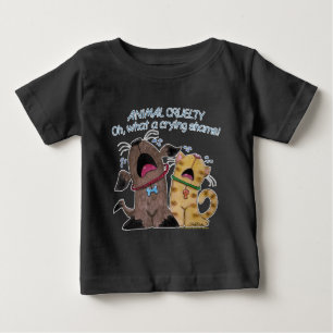 Crying Dog and Cat –What a Crying Shame Baby T-Shirt