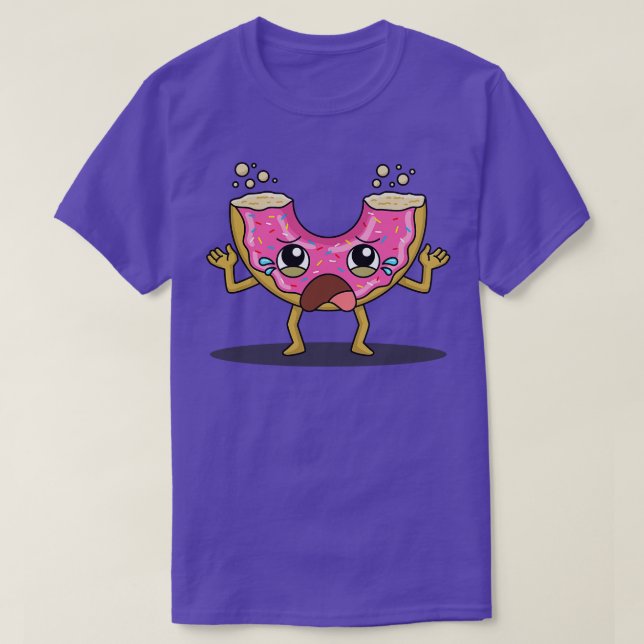 Crying Doughnut  T-Shirt (Design Front)