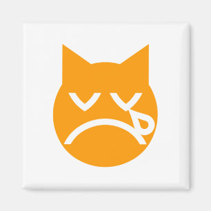 Crying Emoji Cat Magnet