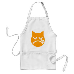 Crying Emoji Cat Standard Apron