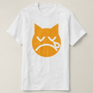 Crying Emoji Cat T-Shirt