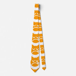 Crying Emoji Cat Tie