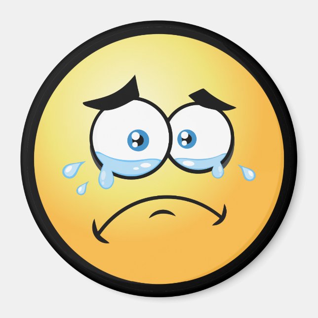 Crying Emoji Large Magnet (Front)