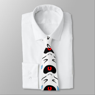 crying emoji tie