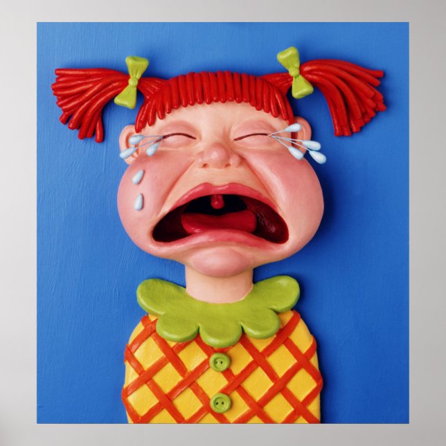 Crying Girl Poster (Front)