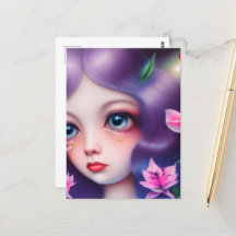 Crying Girl with Big Blue Eyes