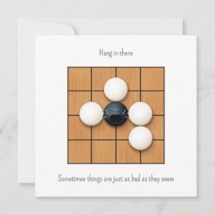 Crying Goishi in Atari Custom White Note Card