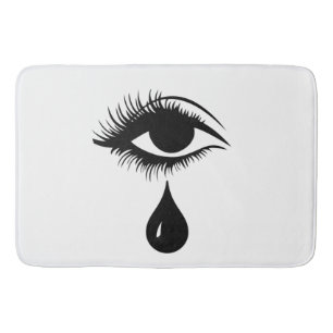 Crying Graffiti Bath Mat