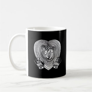 Crying Heart Classic - Skeleton Hands Heart Coffee Mug