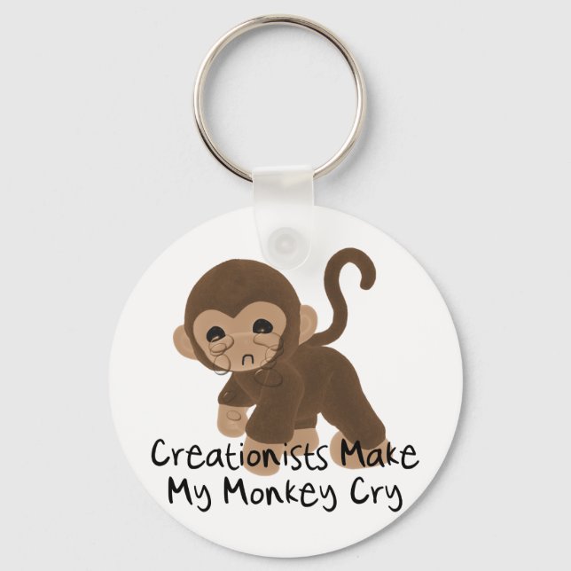 Crying Monkey Key Ring (Front)