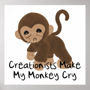 Crying Monkey Poster